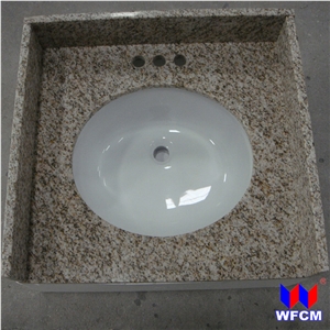 Granite Vanity Top with Ceramic Sink