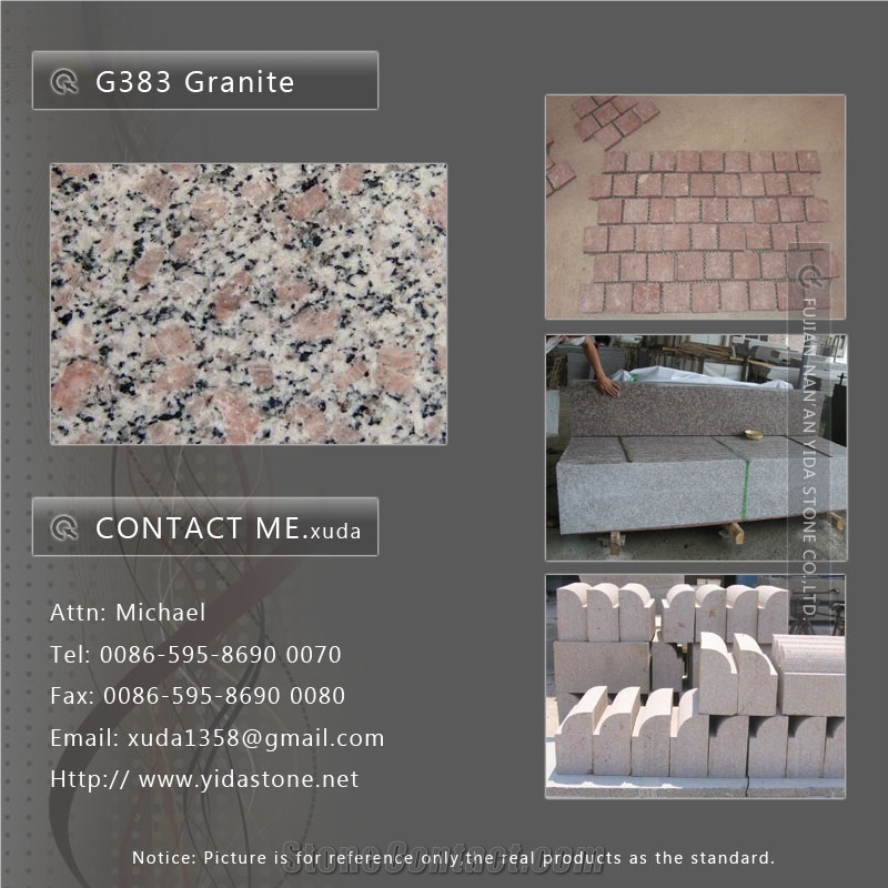 G383 Granite Slabs & Tiles, China Red Granite
