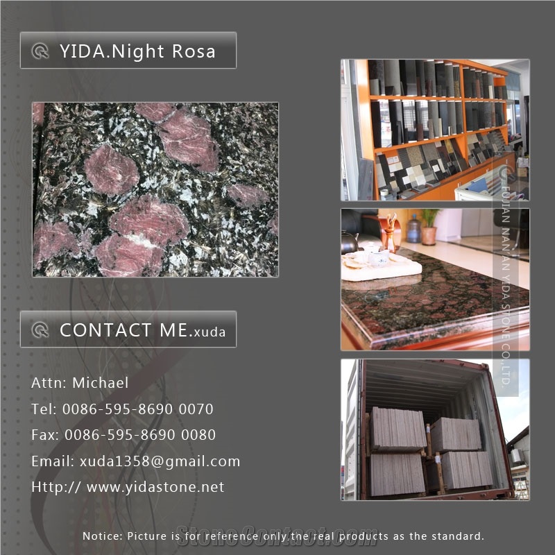Night Rose Granite Slabs & Tiles