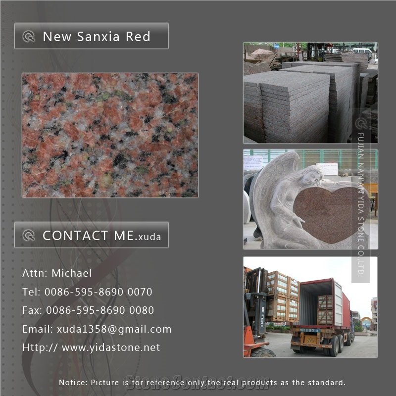 Sanxia Red Granite Slabs & Tiles, China Red Granite