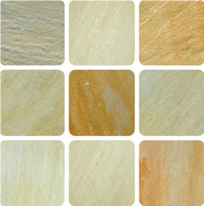 Tint Mint Sandstone Slabs & Tiles, India Beige Sandstone