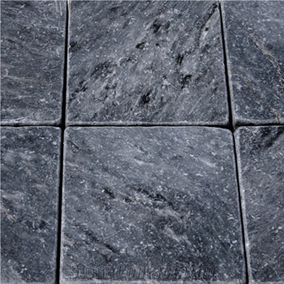Kutahya Black Marble Tumbled tiles & slabs, flooring tiles, tiles pattern 