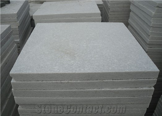 Super White Quartzite Stone Tiles (Flamed)