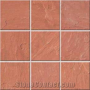 Agra Red Sandstone Tiles & Slabs India, floor covering tiles, wall tiles 