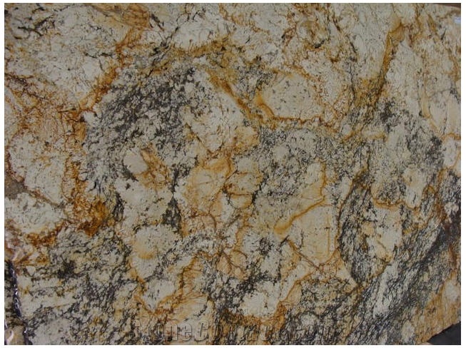 Exodus Granite Slab, Brazil Yellow Granite