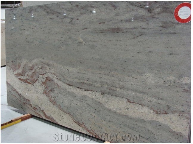 Silver Galaxy Granite Slab, India Grey Granite
