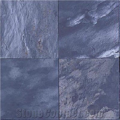 Silver Blue Slate Slabs & Tiles, South Africa Grey Slate