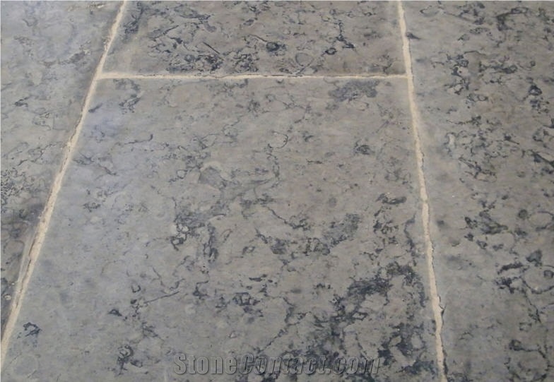 Birzeit Grey Floor Tiles, Limestone