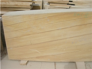 Teak Sandstone Slab, India Yellow Sandstone