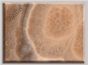 Cappuccino Onyx Dark Slabs & Tiles, Iran Brown Onyx