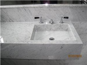 Bianco Gioia Marble Sinks, White Marble Sinks