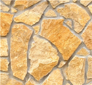 Evia Yellow Limestone Flagstone