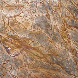 Rain Forest Brown Marble Slabs & Tiles, India Brown Marble