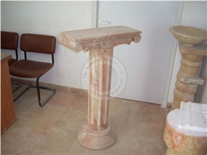Palestinian Red Marble Column