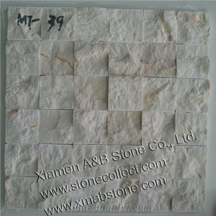 Split Surface Quartzite Mosaic Tiles MT-39