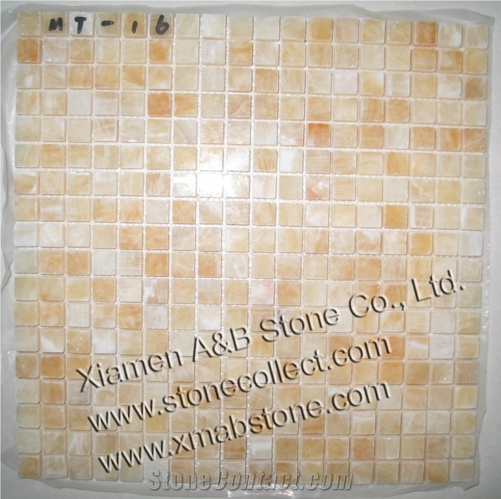 Yellow Onyx Mosaic Tiles MT-16