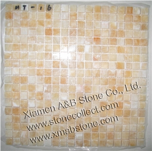 Yellow Onyx Mosaic Tiles MT-16