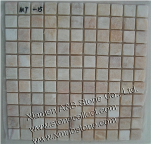 Yellow Onyx Tumbled Mosaic Tiles MT-15