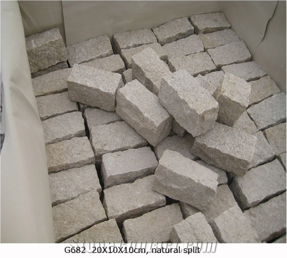 G682 Cubic Stones, Natural Split Face Brick /Cube Stone /Exterior Stone /Landscaping Stone Pavers