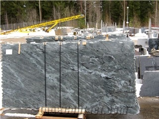 Silver Green Finland Granite Slabs