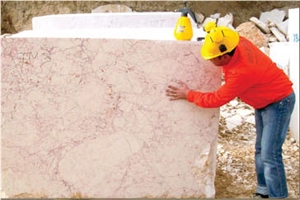 Rosalia Marble Blocks, Turkey Pink Marble