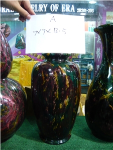 Gold Jade Marble Vase