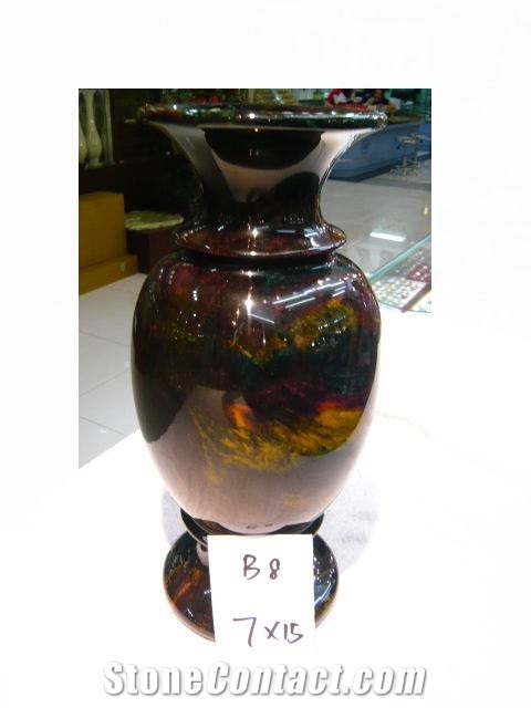 Multicolor Jade Vase