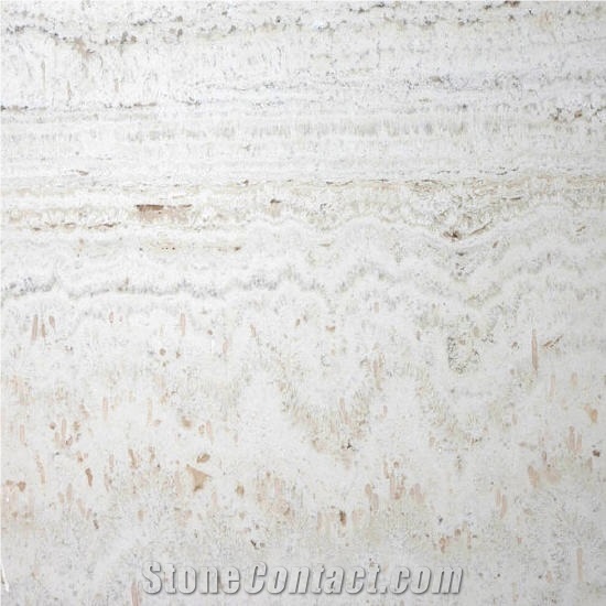 White Travertine Medium Slabs & Tiles, Turkey White Travertine