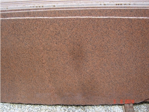 Classic Red Grain Granite Slab, China Red Granite