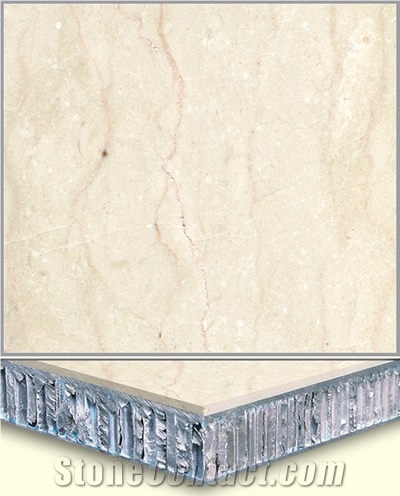 Beige Marble Laminated Panel,Honeycomb