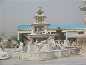 Shangrila White Marble Fountain