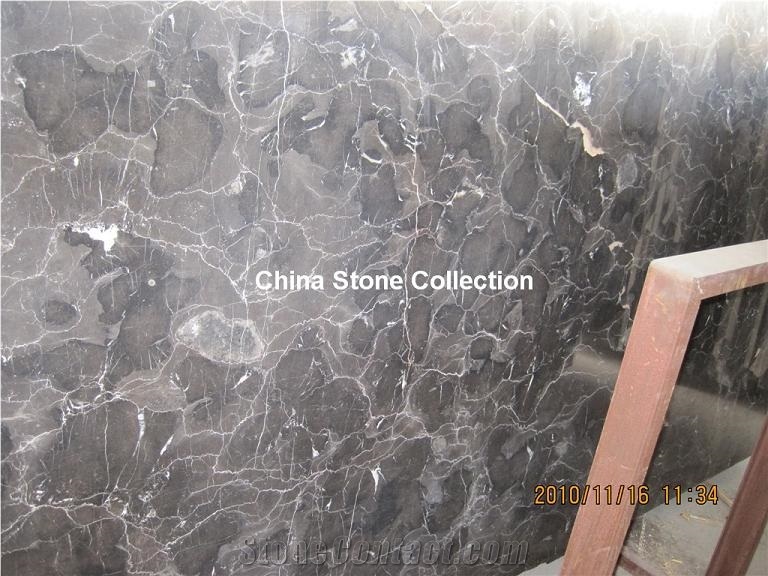 Chinese Dark Emperador Marble Slabs Tiles,dark Chi
