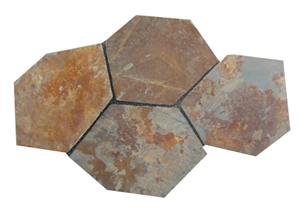 Rusty Slate Flagstone, Hebei Rust Slate,China Yellow Slate
