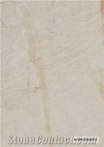 Avorio Rosato Limestone Slabs & Tiles, Italy Beige Limestone