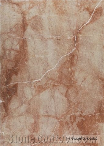 Rosso Tramonto Marble Slabs & Tiles, Italy Red Marble
