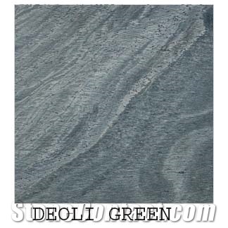 Green Mica Quartzite Slabs & Tiles, India Green Quartzite