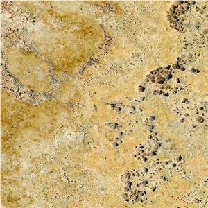 Golden Sienna Antiqued Travertine Slabs & Tiles