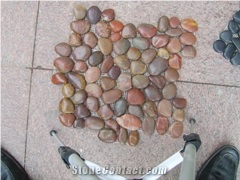 Stone Pieces with Net Pebble Stone