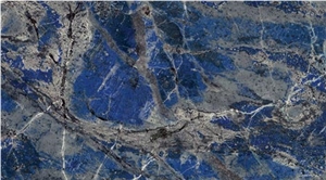 Lapislazuli Original Limestone Slabs & Tiles, Chile Blue Limestone