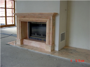 Rosa Portogallo Salmonato Fireplace