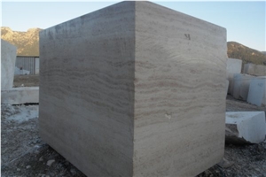 Light Travertine Blocks, Turkey Beige Travertine