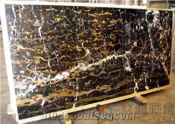 Portoro Marble Slab, China Black Marble