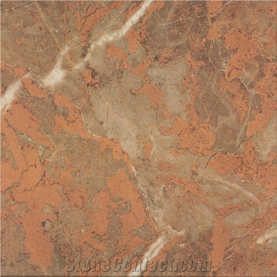 Sunset Glow Red Marble