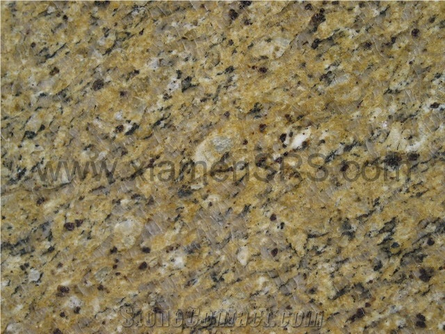 Venetian Gold Granite Tile, Brazil Yellow Granite