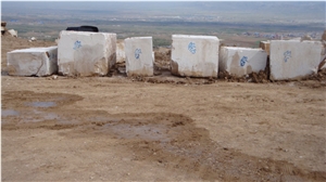 Iran White Travertine Block
