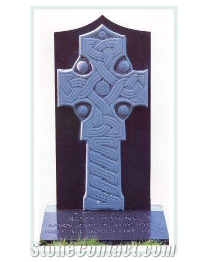Cross Carved from Threecastles Limestone