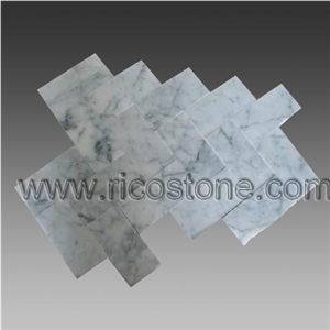 Carrara Marble Subway Tile 01