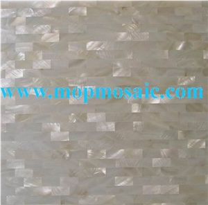 White Freshwater Shell Mosaic Tiles