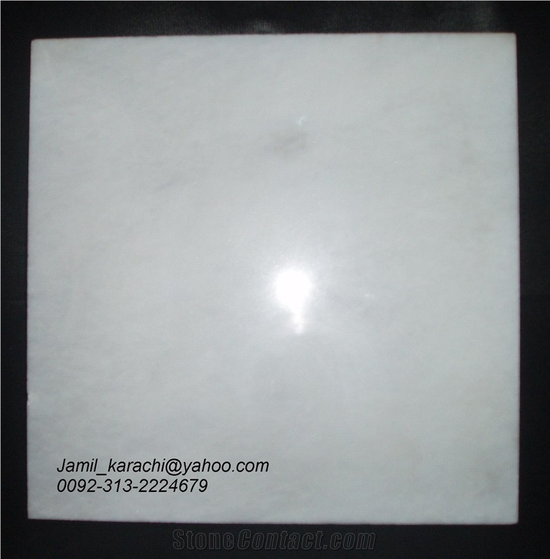 Crystal White Marble Tile, Malaysia White Marble