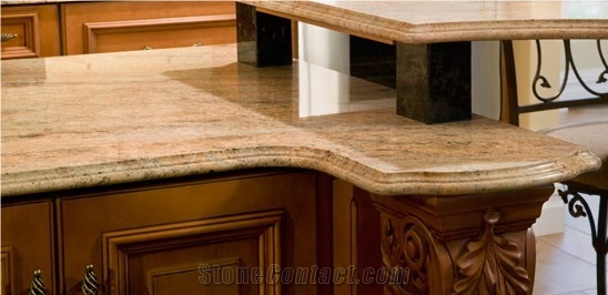 China Granite Polished Countertop, Kitchen Island Tops, Stone Vanity Top